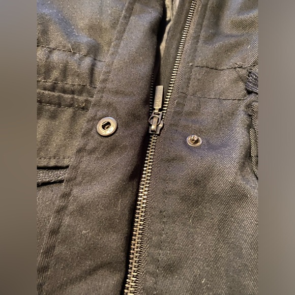 Yoki utility black faux leather arms jacket small - Picture 7 of 9